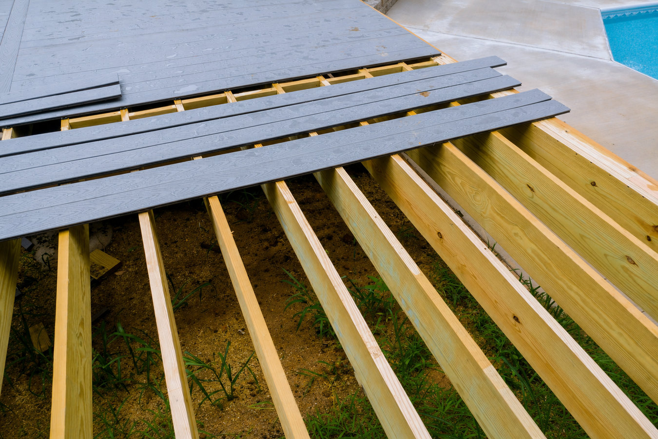 Trex deck installation